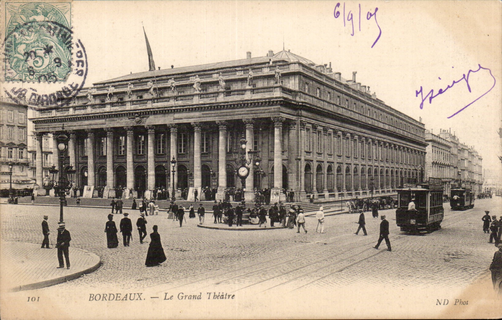 Bordeaux - Le Grand Theatre - CPA 