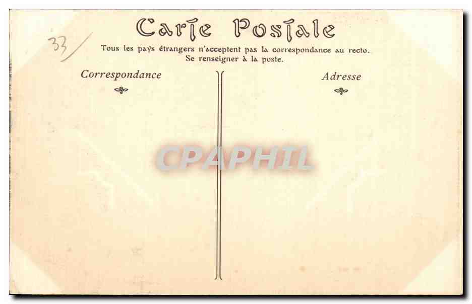 Bordeaux - La Rue Esprit des Lois - CPA  — Verso