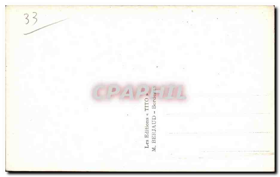 Bordeaux - Place de la Comedie - CPA  — Verso