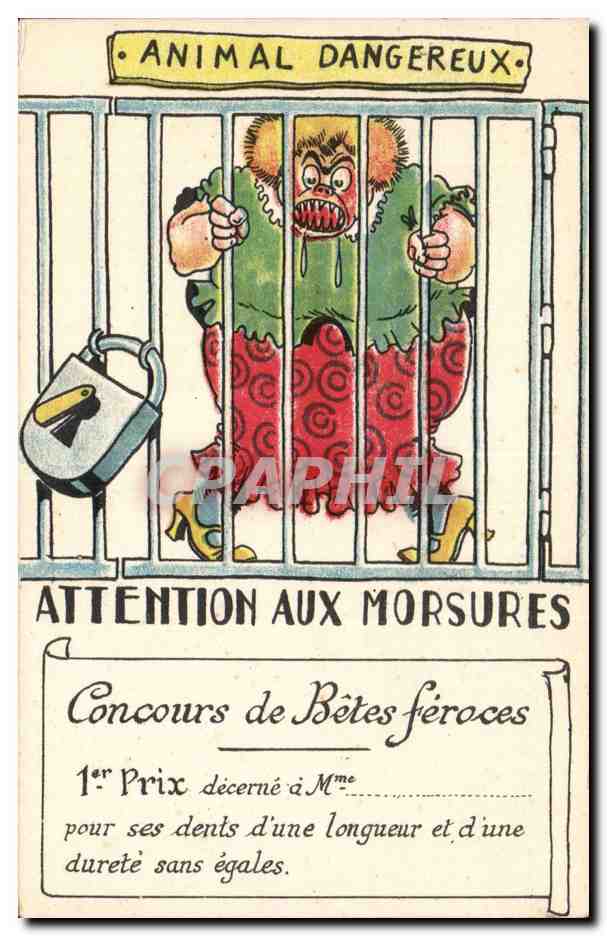 Clown dangereux — Concours de Bêtes féroces — Collection Comique 59, Noëler Paris