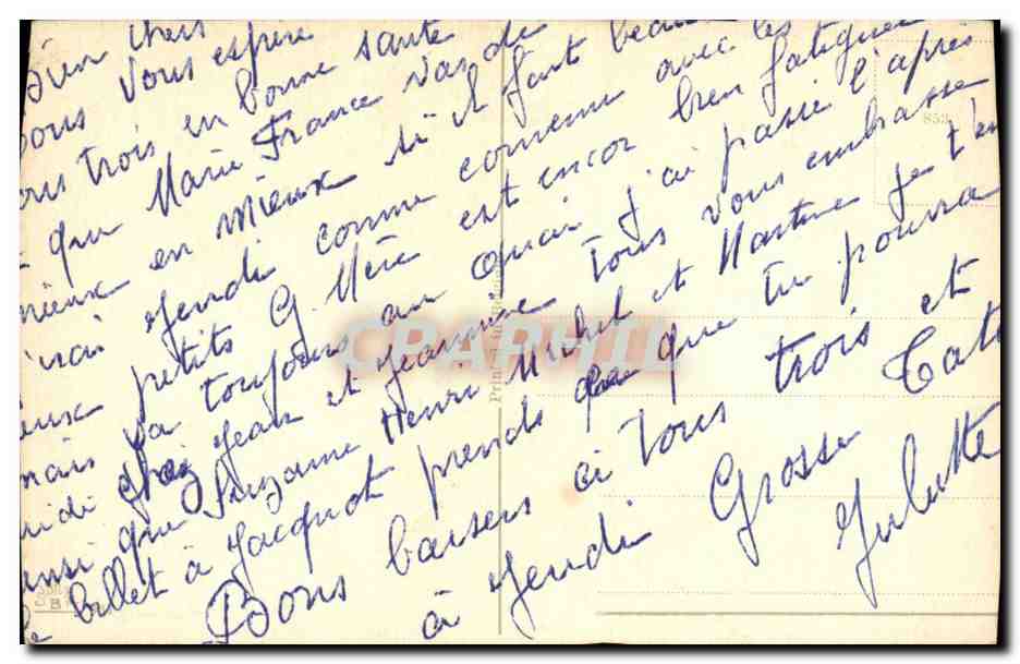 CPA Fantaisie N'as tu pas une place pour moi ? Chien — Rückseite