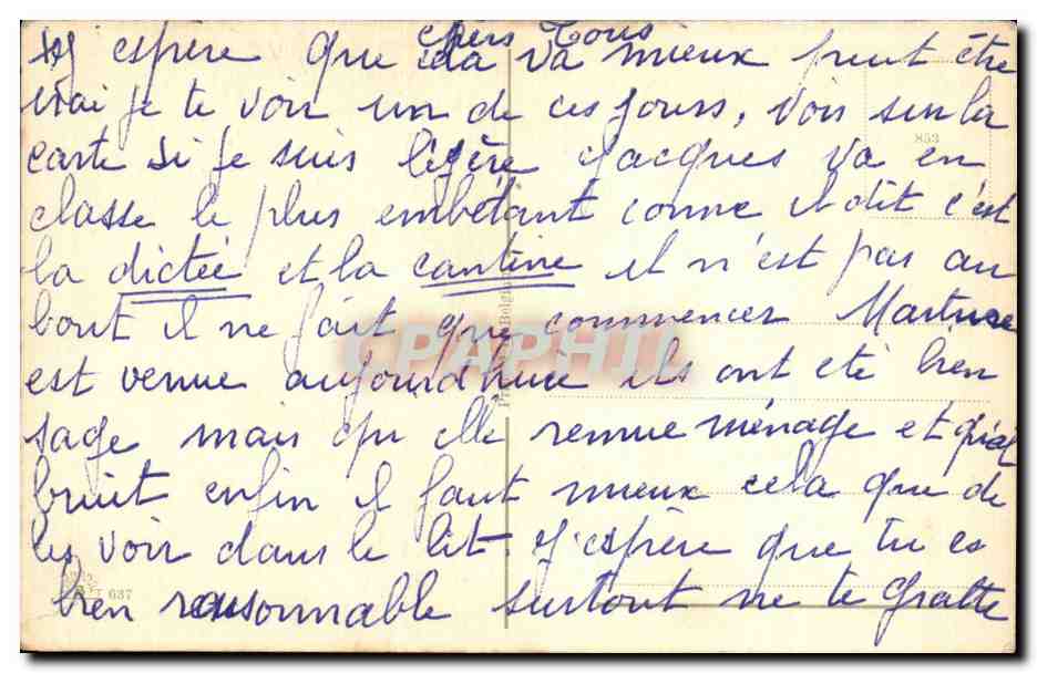 CPA Fantaisie Je me sens toute legere — Rückseite