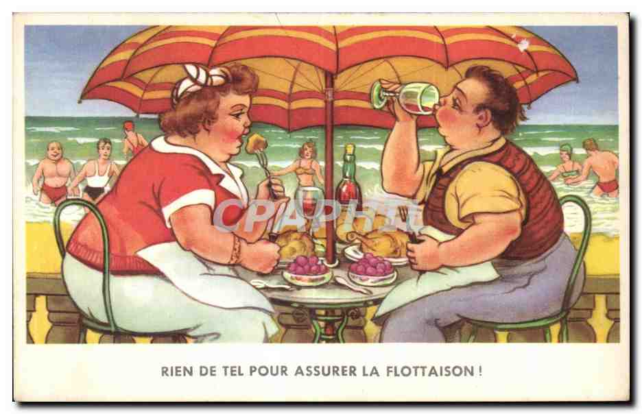 CPA Fantaisie Rien de tel pour assurer la flotaison 