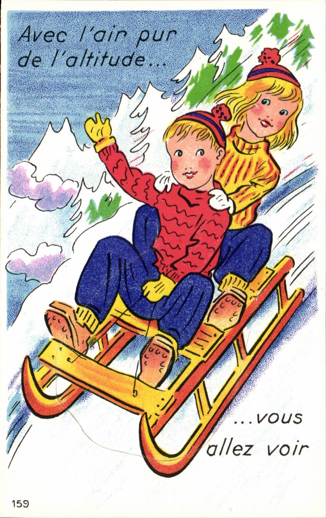 CPA Fantaisie Enfants Luge Sports d'hiver
