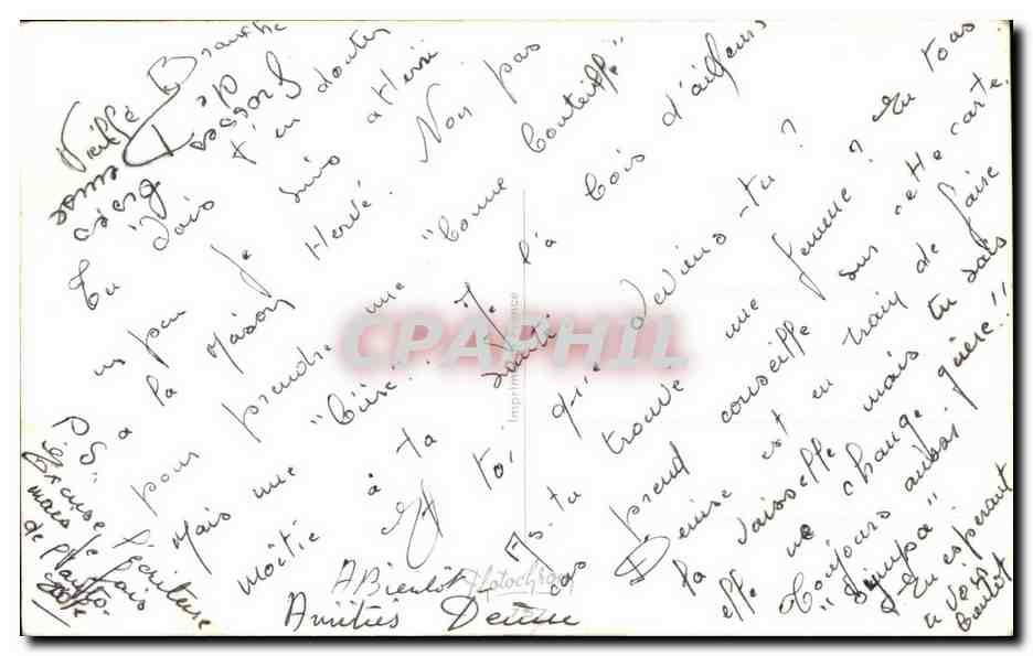 Carte postale caricaturale — 'Il faut épouser de très jolies femmes, pour espérer en être délivré un jour.' — Françoise — Rückseite
