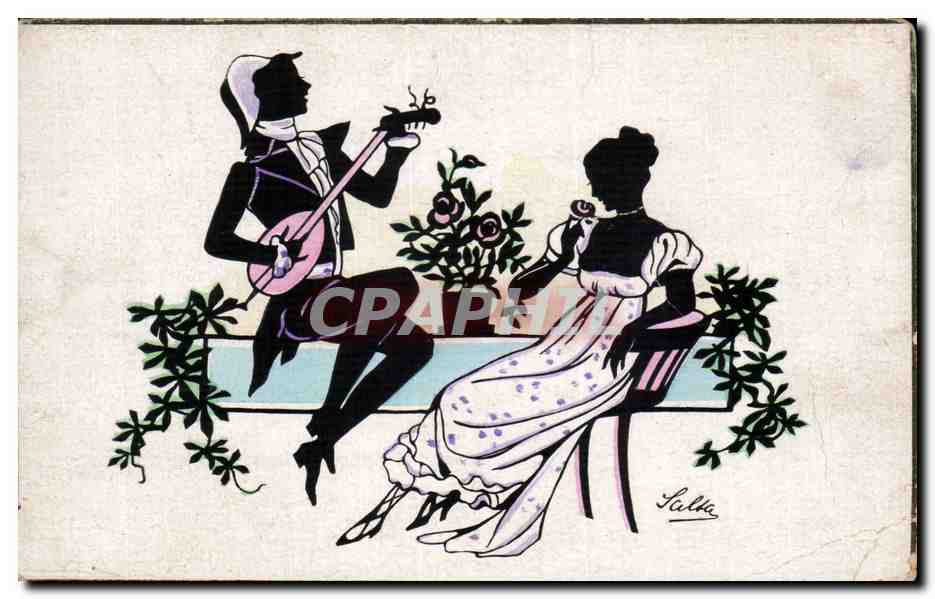CPA Fantaisie Personnages