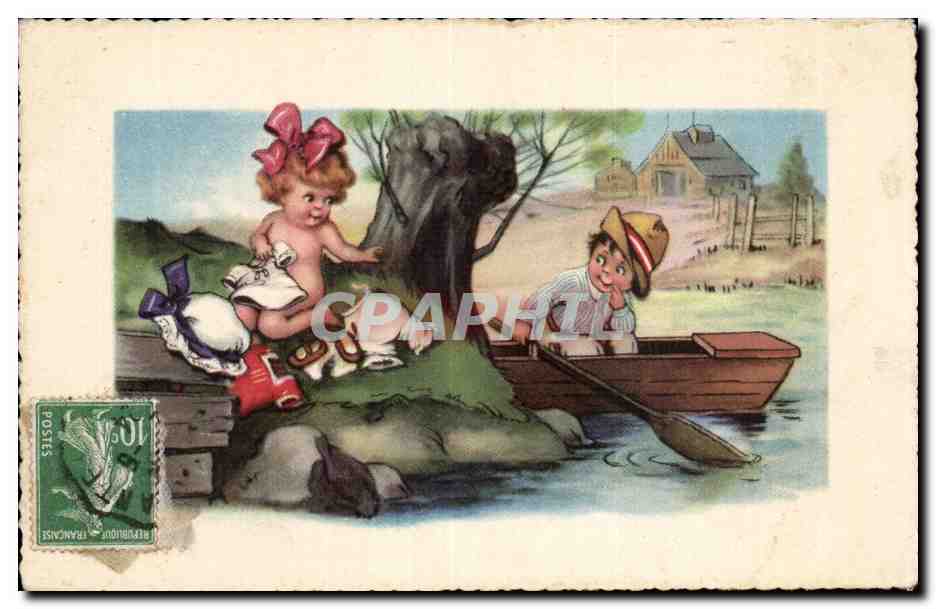 CPA Fantaisie Enfants