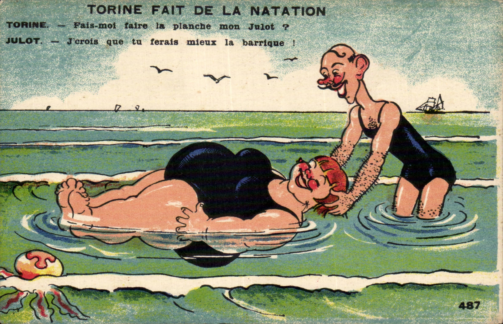 CPA Fantaisie Torine fait de la natation 