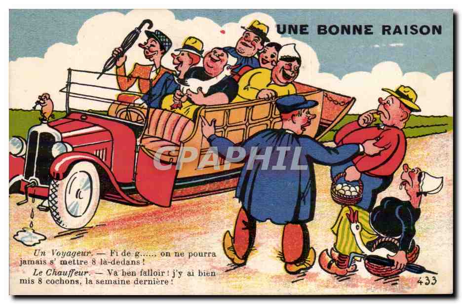 Une bonne raison — Une voiture pleine de voyageurs — G. ARTAUD, n° 433