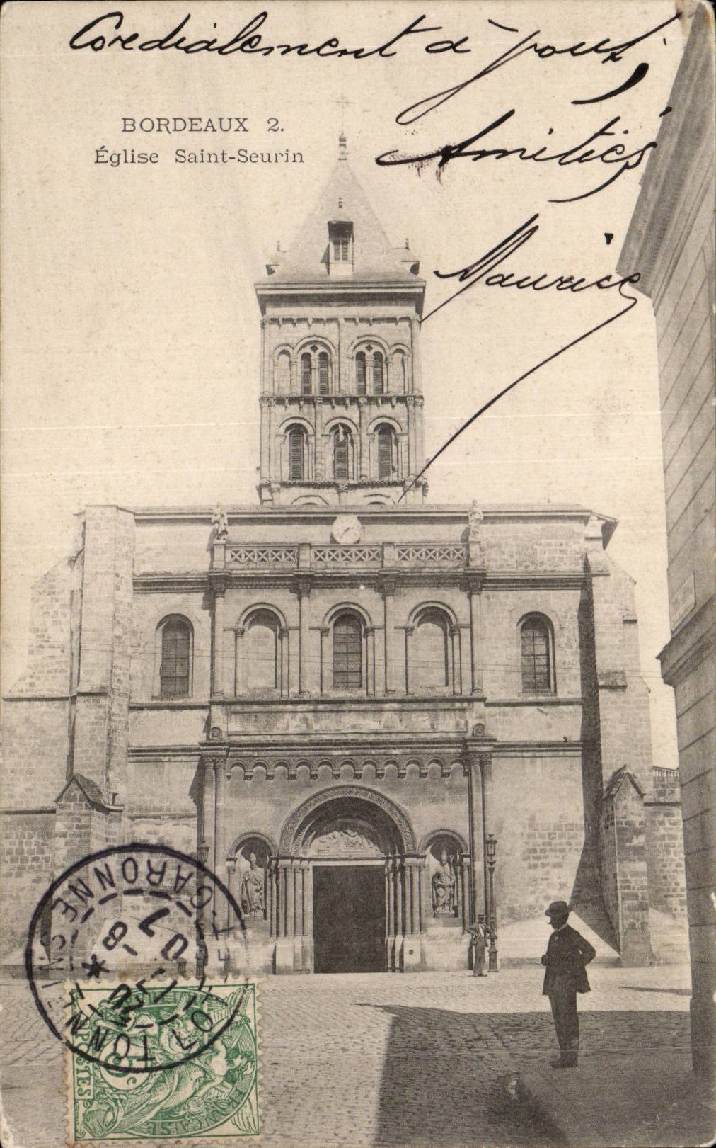 Bordeaux - Eglise Saint Seurin - CPA 