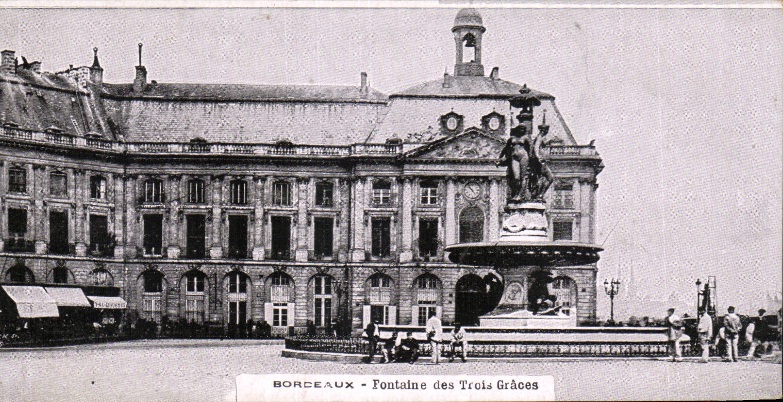 Bordeaux - Fontaine des Trois Graces - CPA 