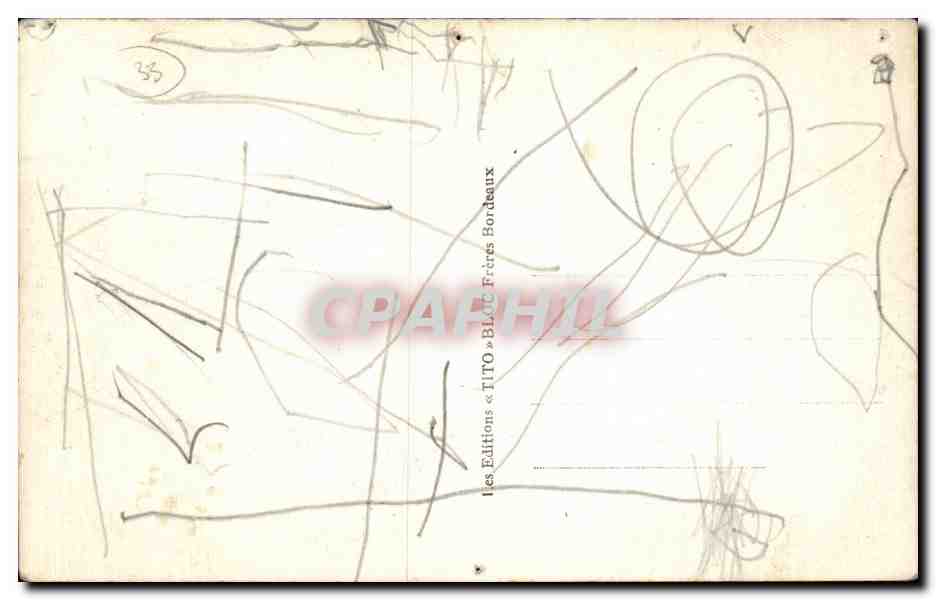 Bordeaux - Place de la Comedie - CPA  — Verso
