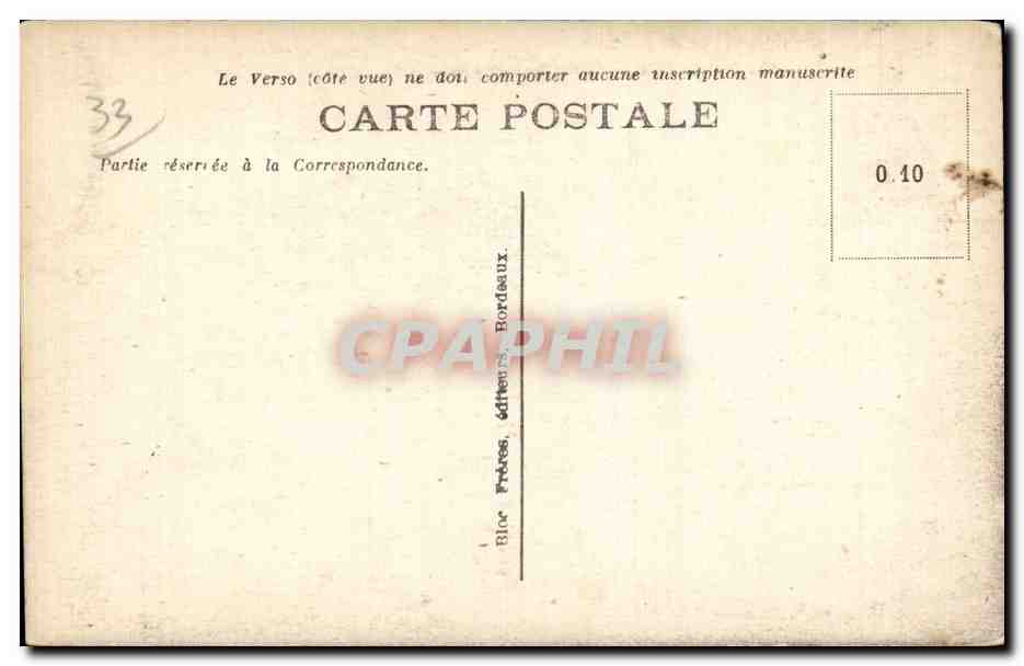 Bordeaux - Eglise Saint Bruno - CPA  — Verso