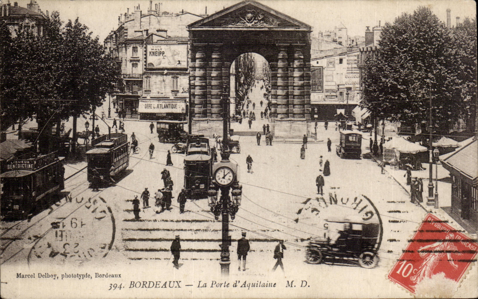 Bordeaux — La Porte d'Aquilaine — Marcel Delbouy, phototypie, Bordeaux
