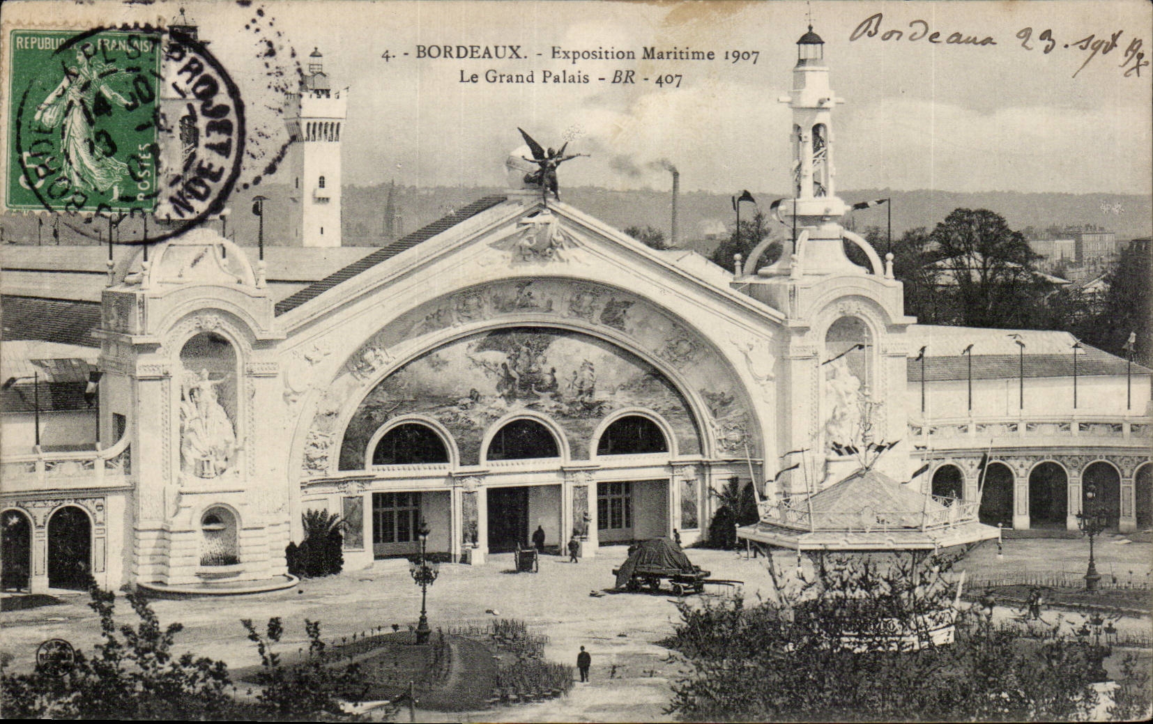 Bordeaux - Exposition Maritime 1907 - Le Grand Palais - CPA 