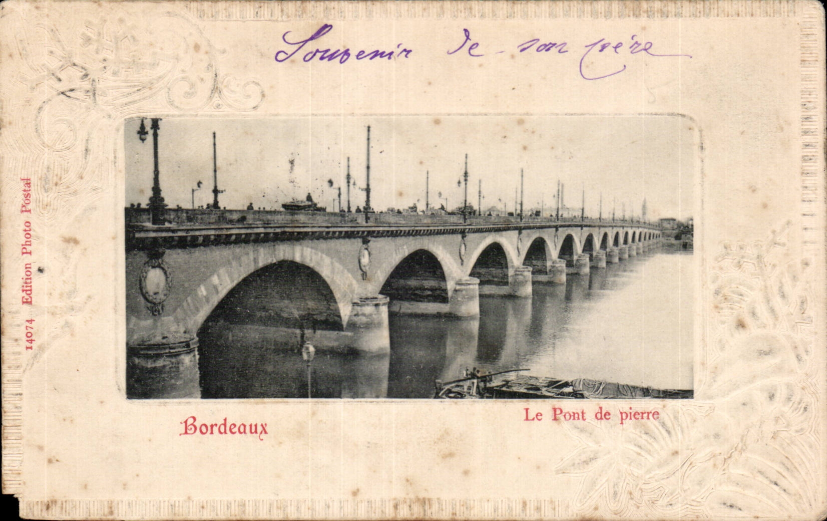 Bordeaux - Le Pont de Pierre - CPA 