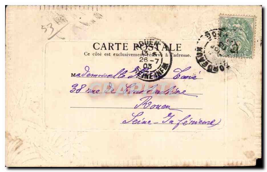 Bordeaux - Le Pont de Pierre - CPA  — Verso