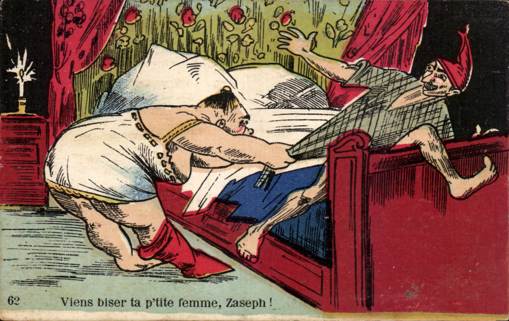 Humorvolle Szene mit Zwerg — Verlag Nozaïs, Nantes, n°62