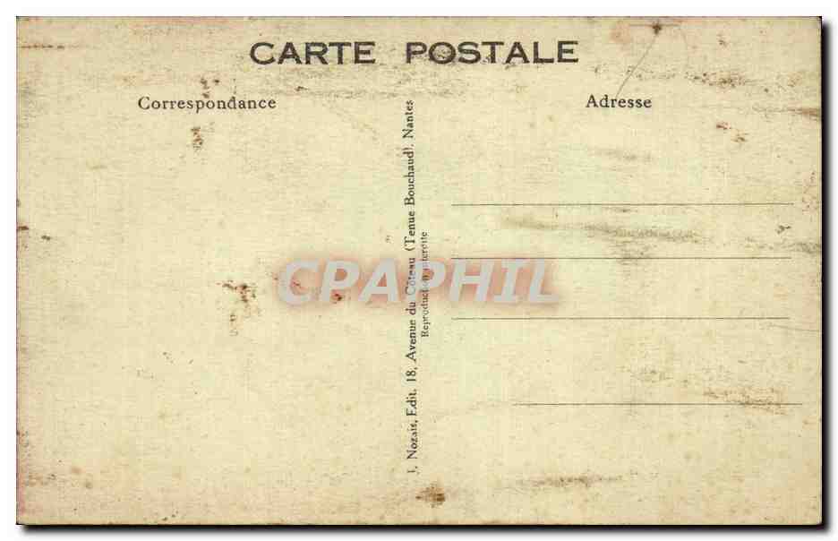 Humorvolle Szene mit Zwerg — Verlag Nozaïs, Nantes, n°62 — Rückseite