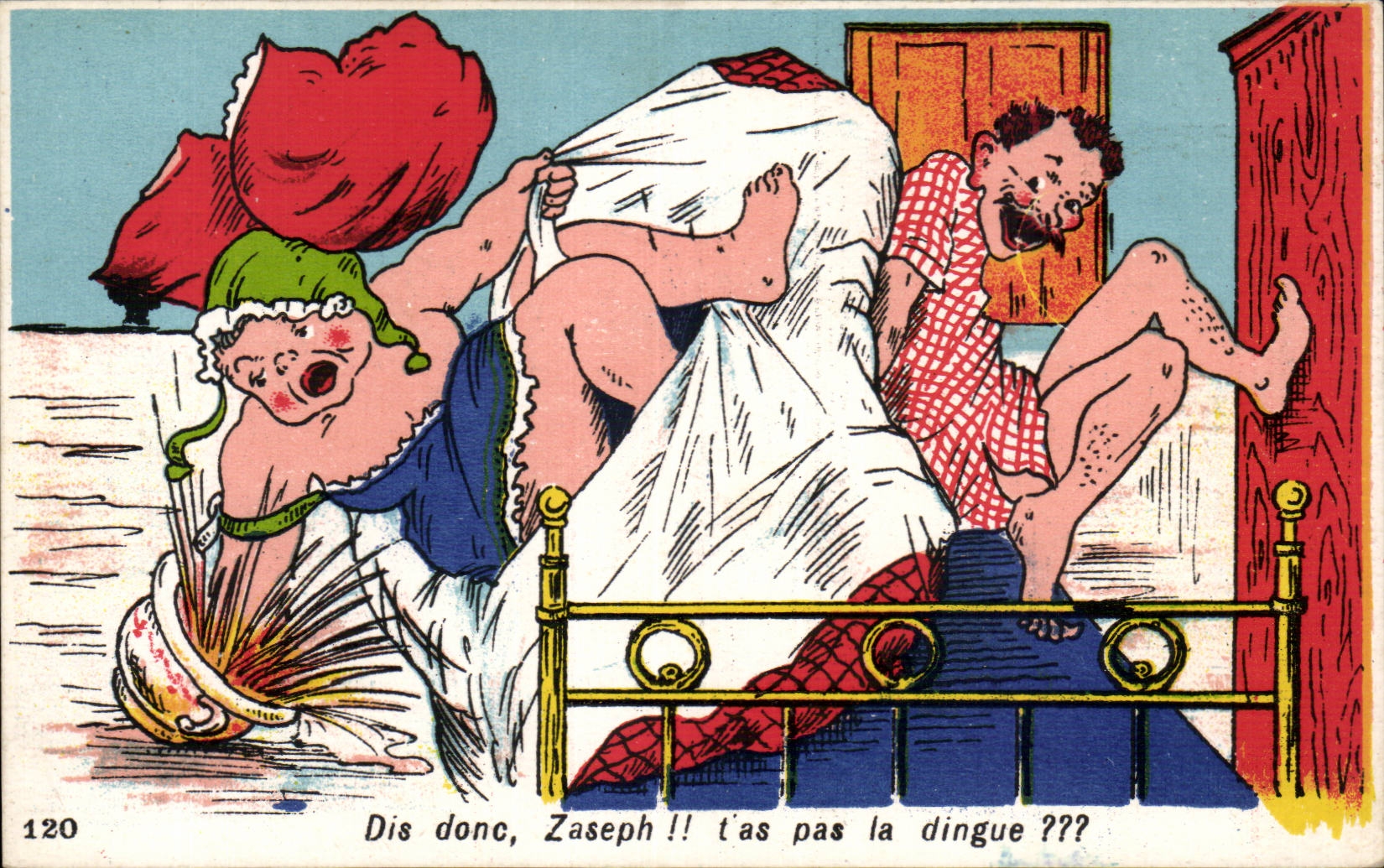 Humour - Illustration - T'as pas la DIngue - CPA 
