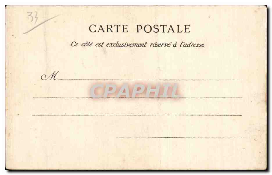 CPA Bordeaux Eglise Saint Eloi Rue Saint James pres du cours Victor Hugo — Verso