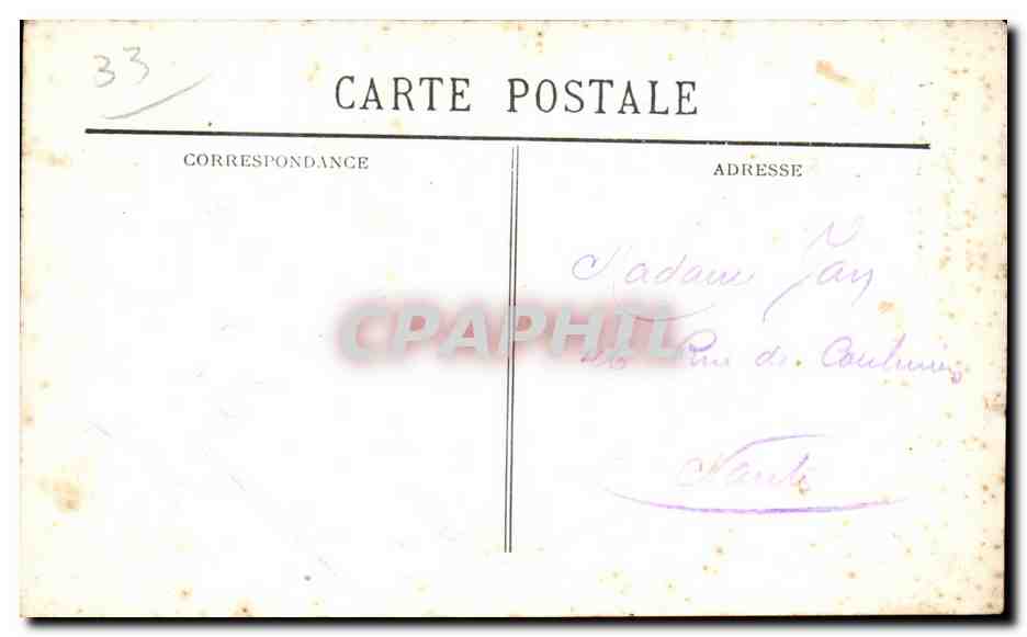 Bordeaux — La Grande Poste — SVI — Verso