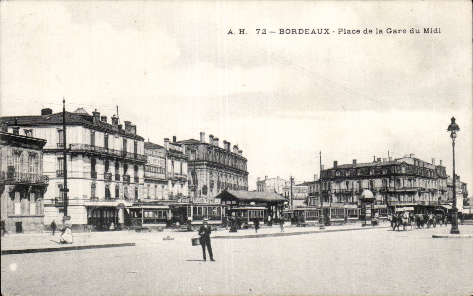 CPA Bordeaux Place de la gare du Midi