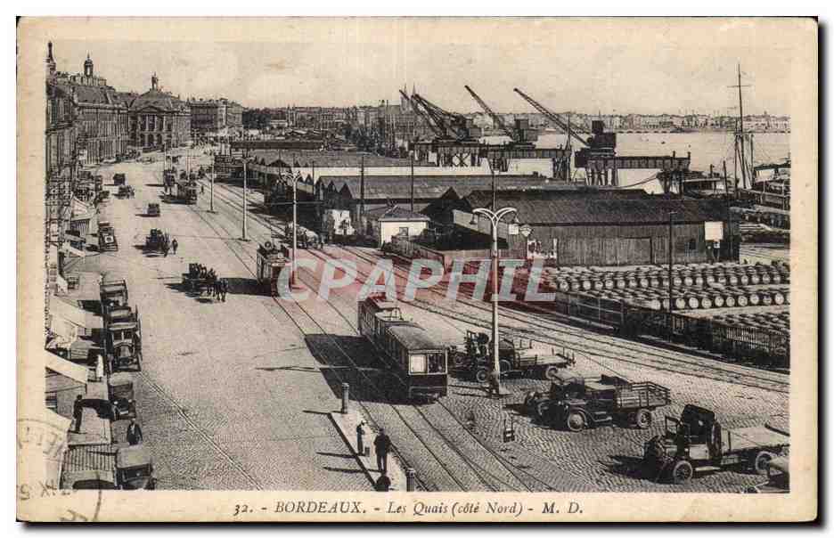 Bordeaux - Les Quais (côté Nord) — M. D. — n°32