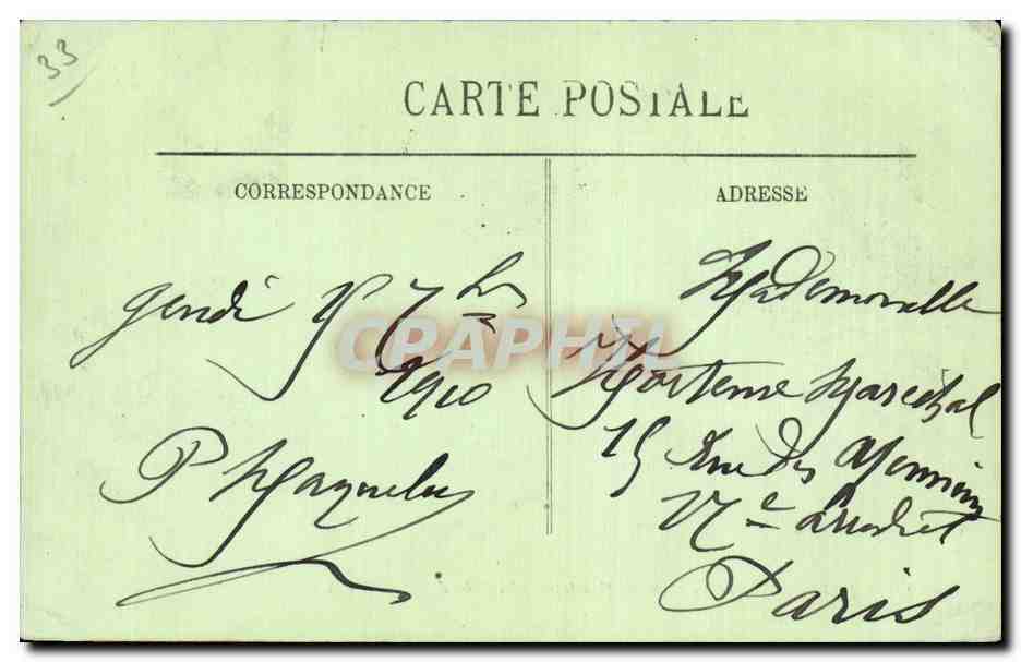 Bordeaux — La Statue de Gambetta et les allées de Tourny — LL. n°144 — Rückseite