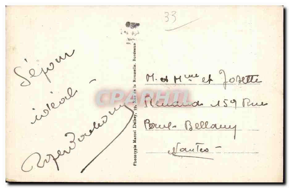 Bordeaux — Le Pont métallique sur la Garonne — Yobles — Verso