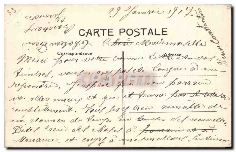 CPA Bordeaux Universite — Verso