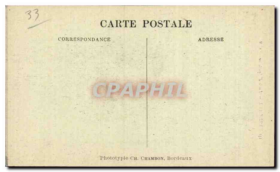 CPA Bordeaux Porte d'Aquitaine — Verso