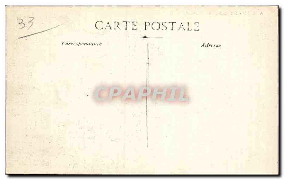CPA Bordeaux Gare du Midi — Verso
