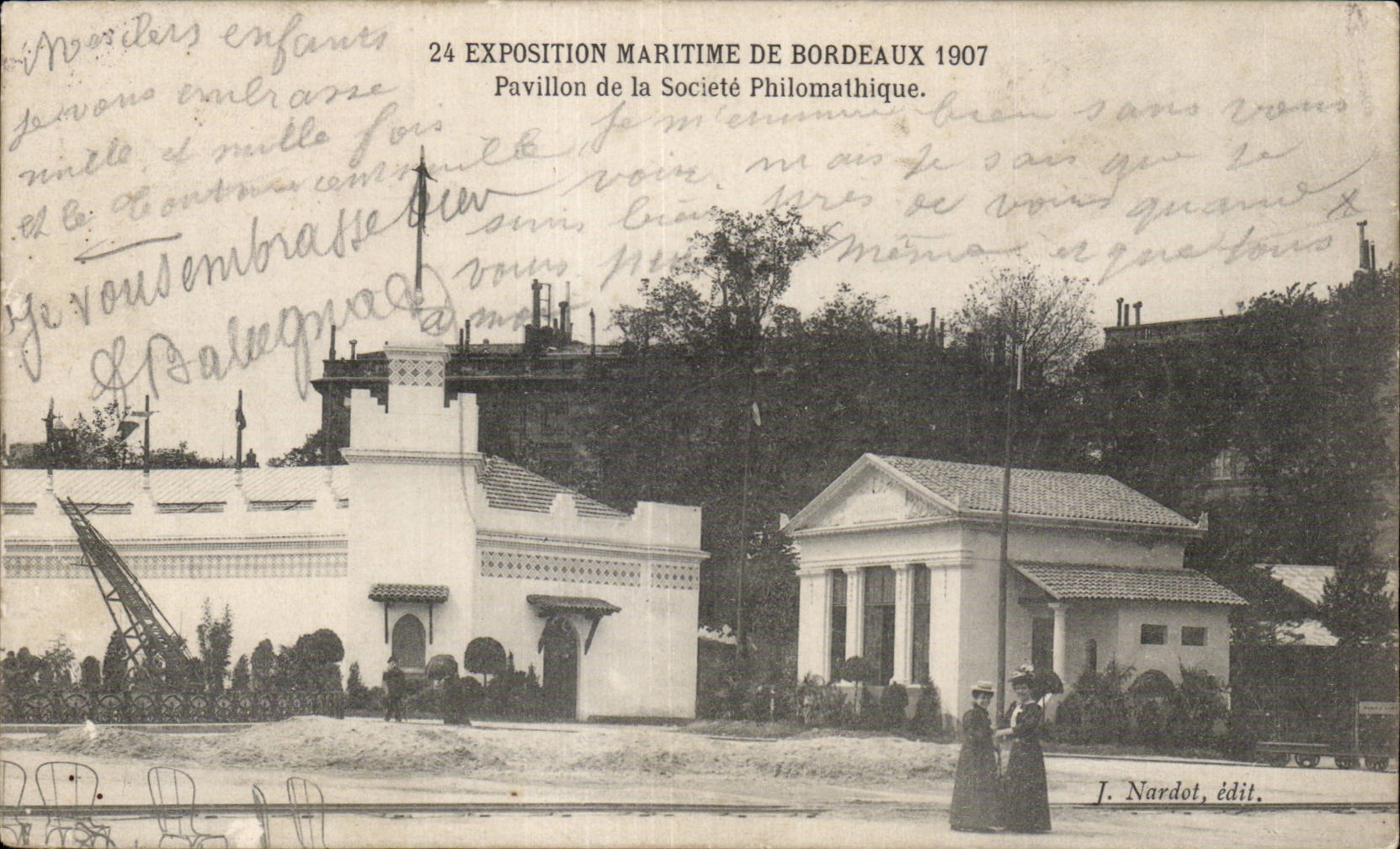 CPA Bordeaux Exposition maritime de 1907 Pavillon de la societe philomathique