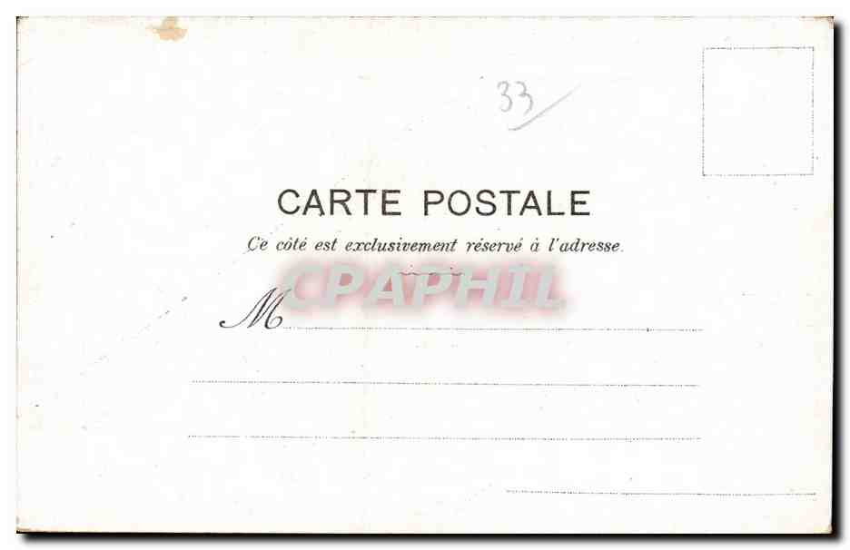 CPA Bordeaux Patrie ! — Verso