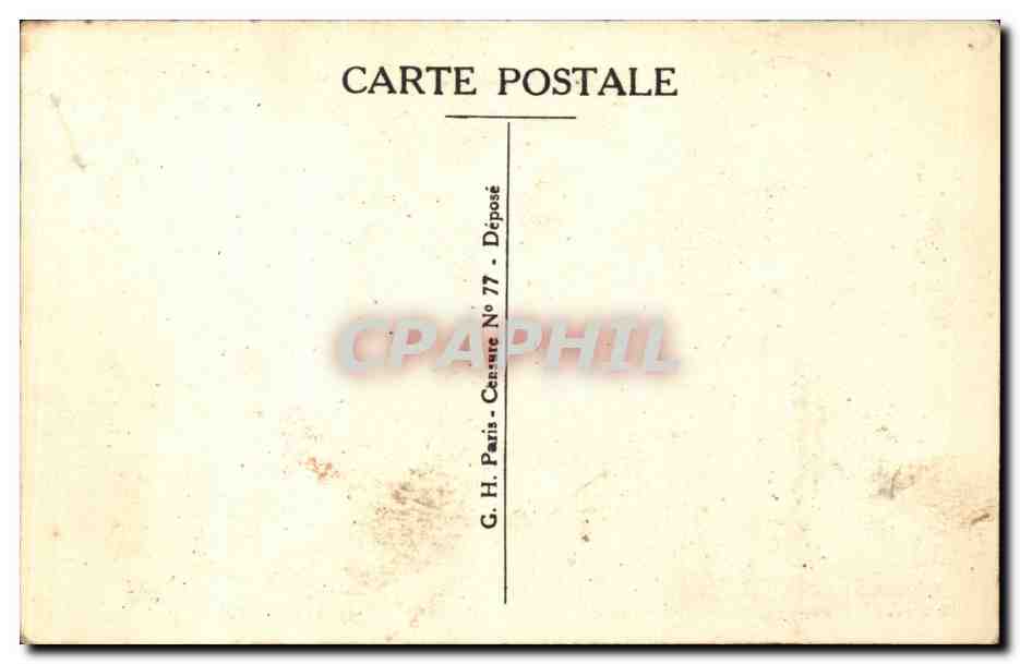 Soldat en action — Position préparée à l'avance — G. Copier — Verso
