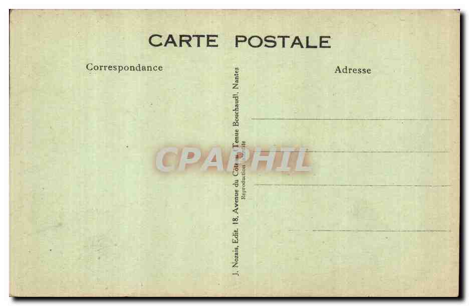 Scène humoristique avec couple — éditeur J. Nozais, Nantes, n° 337 — Reverso