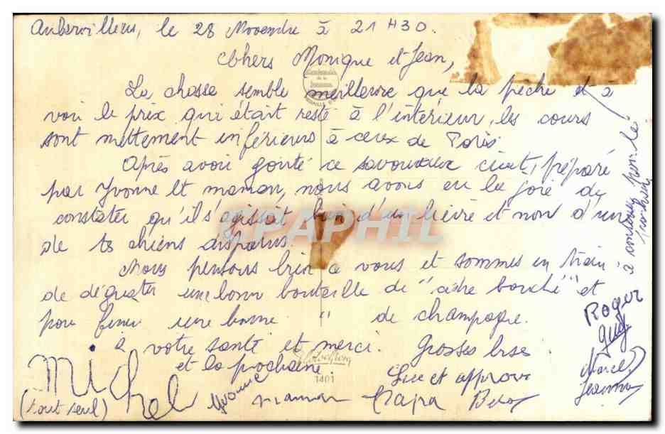 CPA Fantaisie Tierce Superstitieux PMU Course hippisme — Rückseite
