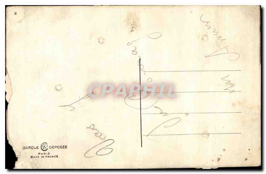 CPA CARTE A SYSTEME Militaria Calendrier de la classe  — Rückseite