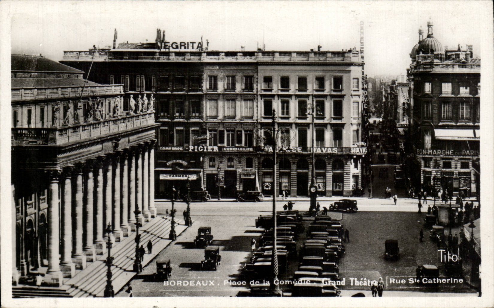 Bordeaux - La Place de la Comedie - CPA 
