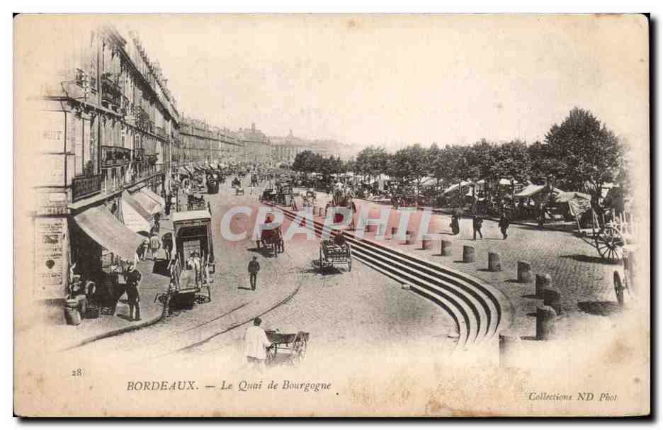 Bordeaux - Le Quai de Bourgogne - CPA 