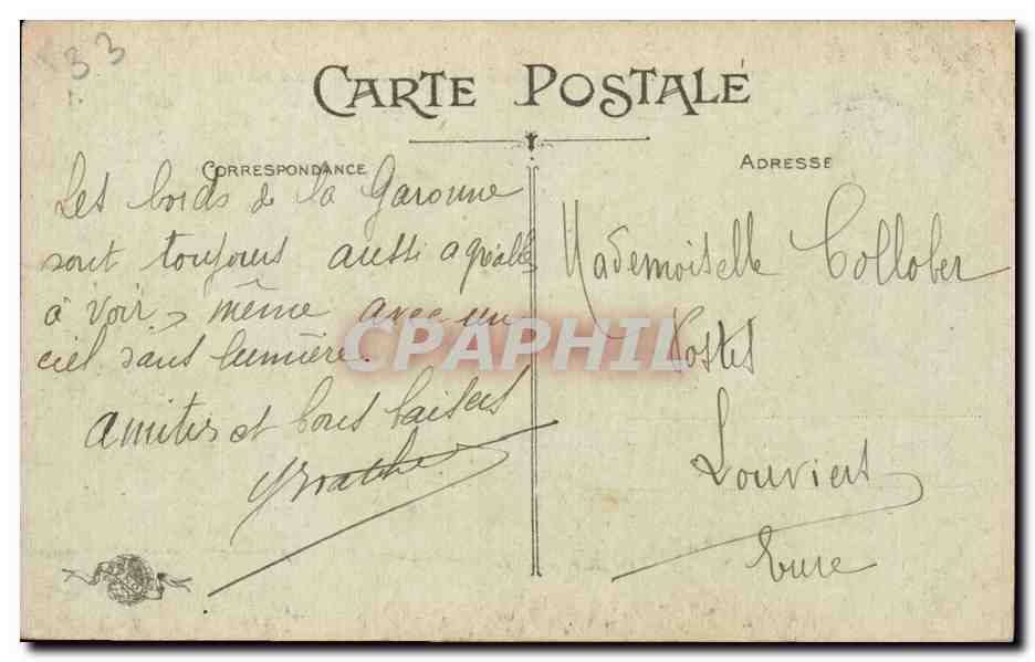 Bordeaux - Maison Gobineau et Cours du XXX Juillet - CPA  — Verso