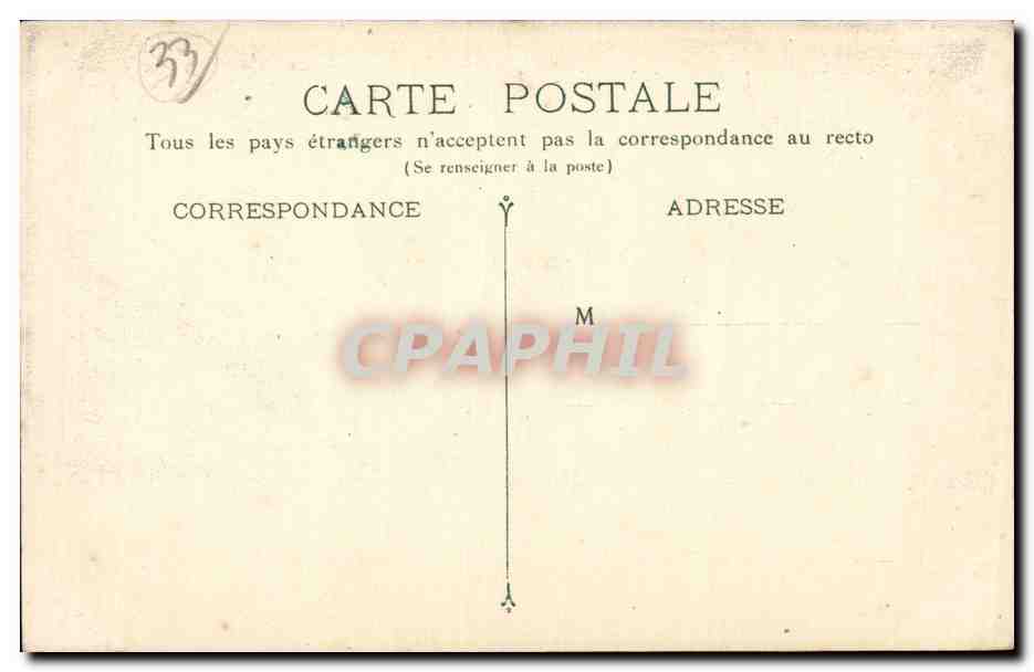 Bordeaux - Le Palais de Justice - CPA  — Rückseite