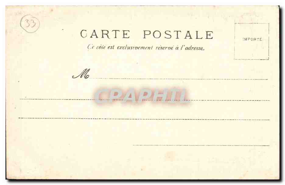 Bordeaux - Place et Allees de Tourny - CPA  — Rückseite