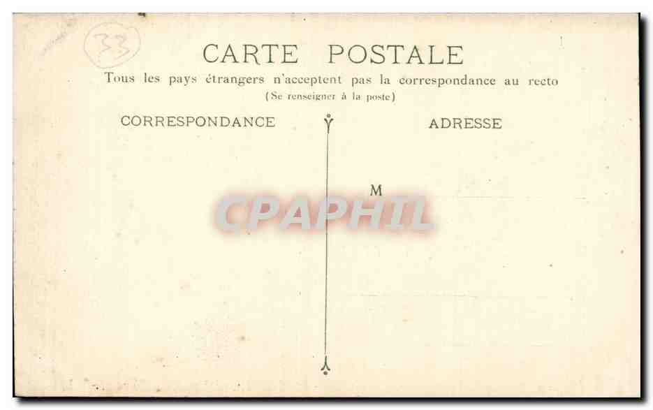 Bordeaux - Les Allees Damour - CPA  — Verso