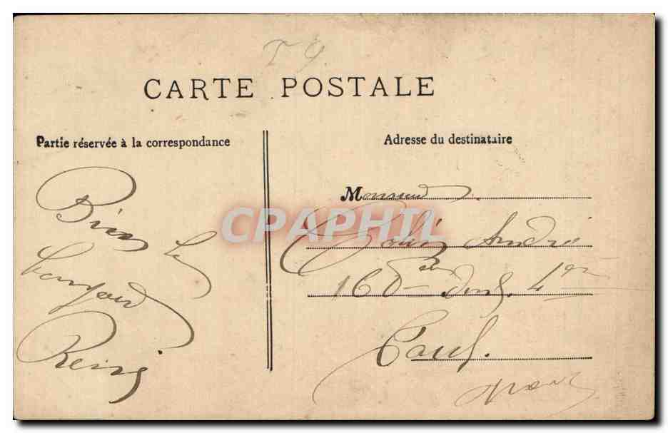Homme âgé déçu — caricature — Verillard n°435 — Achterkant