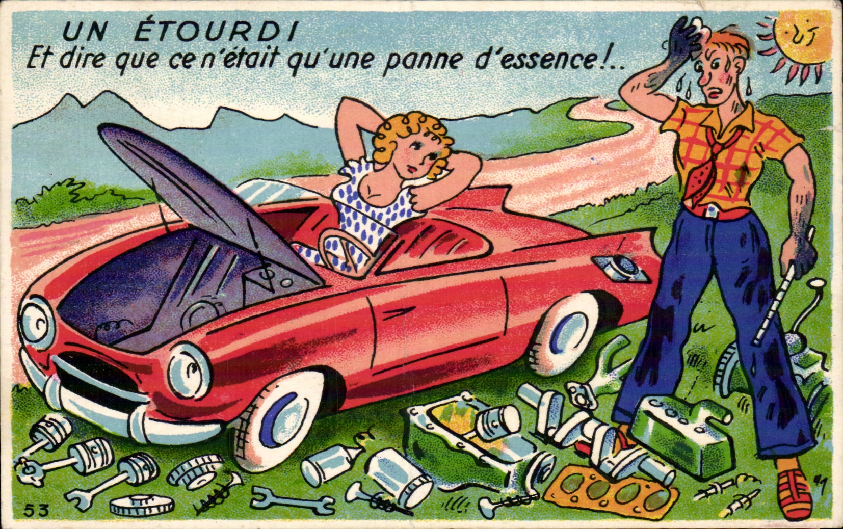 Un Étourdi — Et dire que ce n’était qu’une panne d’essence! — Maison de l’Aéropostale, n°53