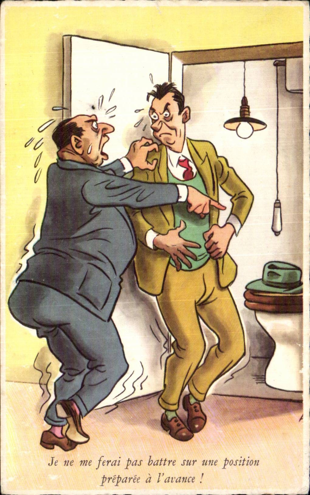 Humour - Illustration - La Bagarre - CPA 