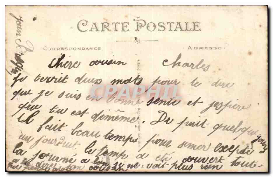 Conversation champêtre — La Bourgeoise et le Vieux — Éditeur : M. Bapte — Rückseite