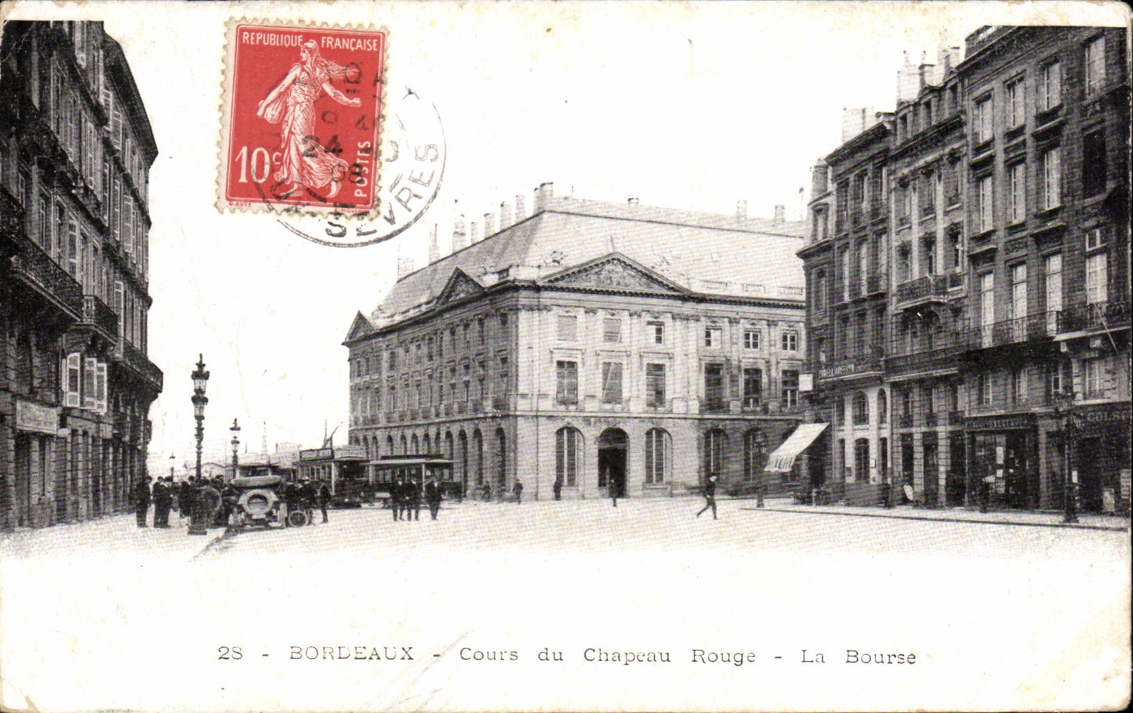 Bordeaux - Cours du Chapeau Rouge - CPA 